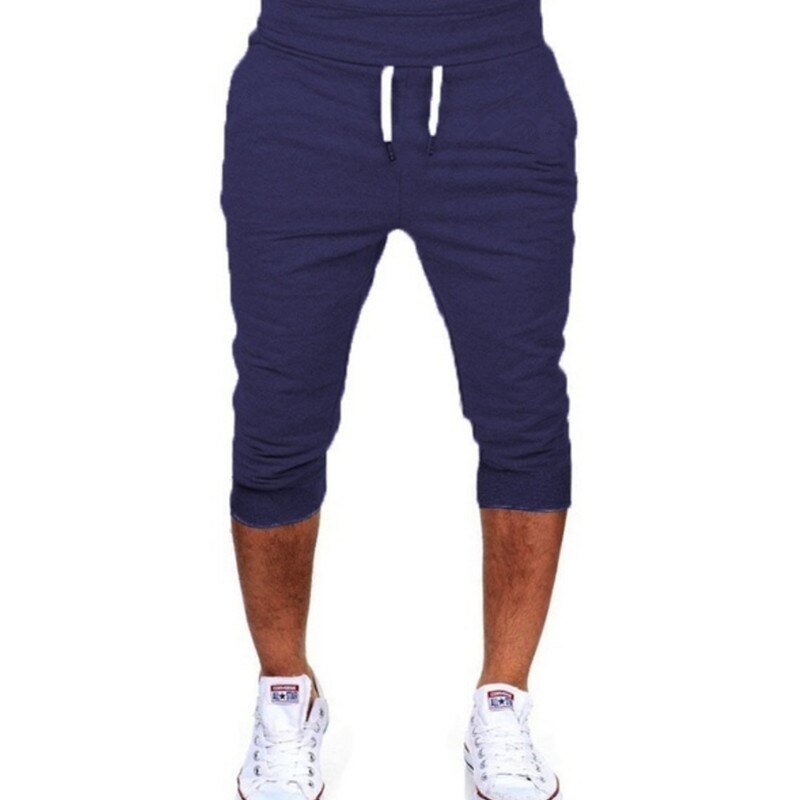 Men's Casual Slim Short Bodybuilding Sweatpants