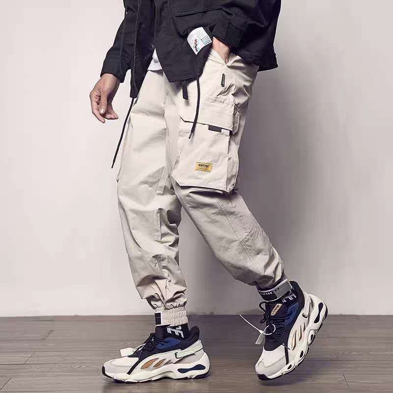 Men Pocket Cargo Pants Casual Jogger Fashion