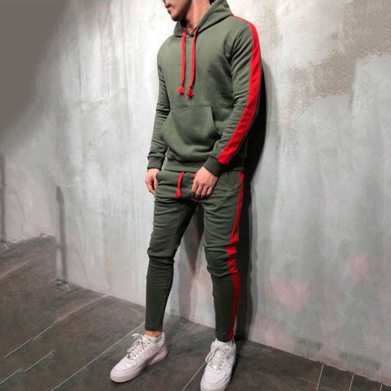 Men's Pullover Sporting Long Sleeve Tracksuit