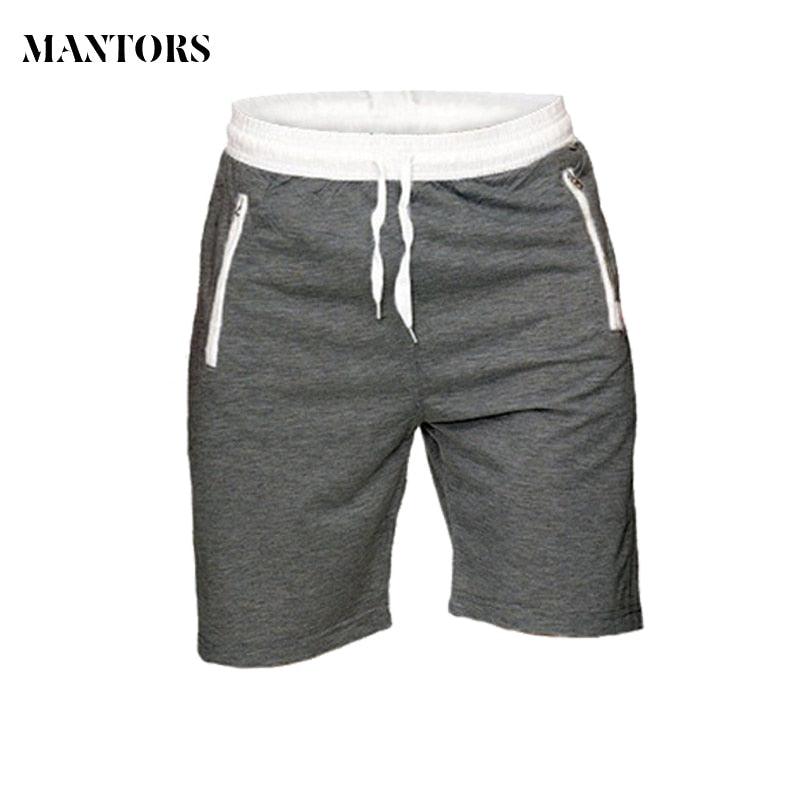 Men's Casual Fitness Gym shorts With Zipper Pockets