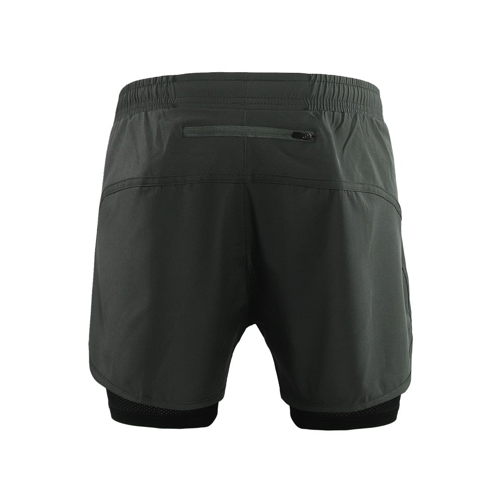 ARSUXEO Men's Running Shorts 2 in 1