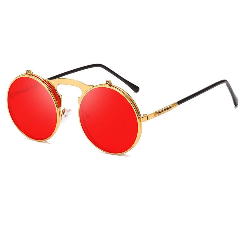 Unisex Fashion Flip Up Steampunk Sunglasses