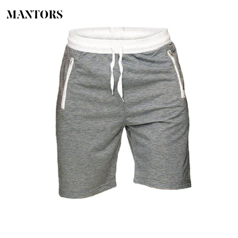 Men's Casual Fitness Gym shorts With Zipper Pockets