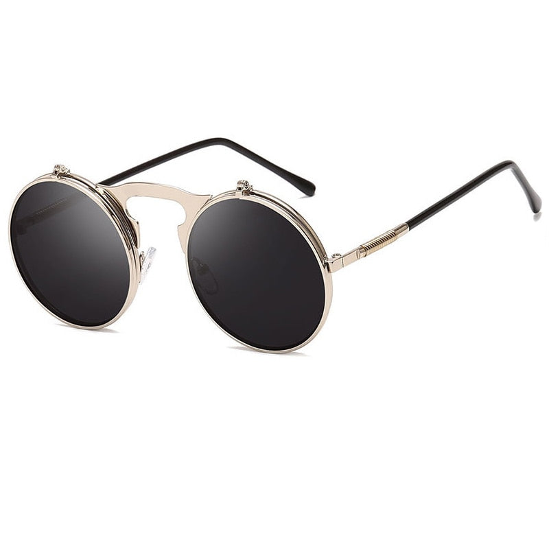 Unisex Fashion Flip Up Steampunk Sunglasses