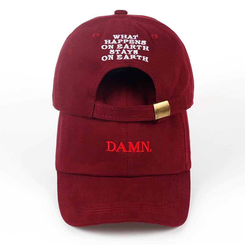 Embroidered DAMN Hip Hop Stitched Kendrick lamar Snapback Baseball Cap