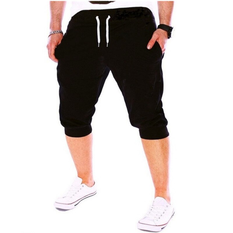 Men's Casual Slim Short Bodybuilding Sweatpants