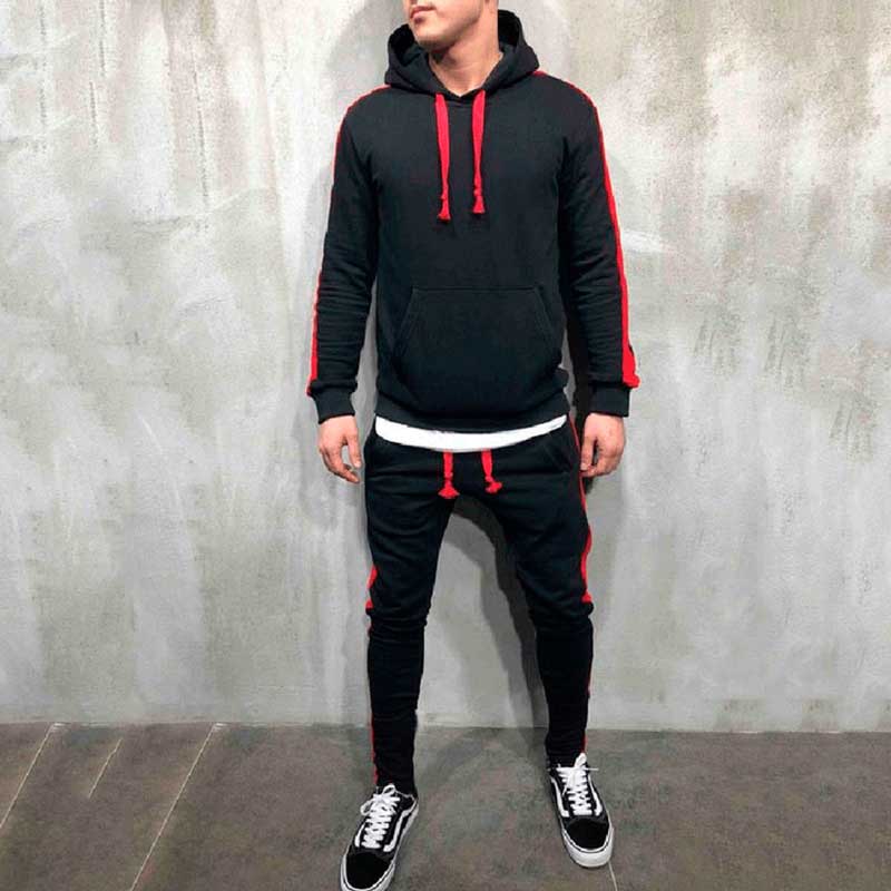 Men's Pullover Sporting Long Sleeve Tracksuit