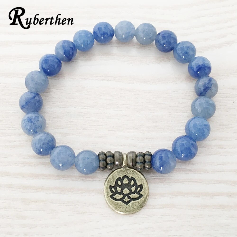 Ruberthen High Quality Handmade Bracelet Blue Aventurine Bracelet