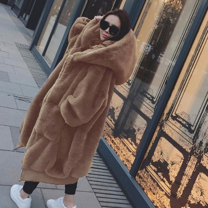 Oversized Winter Faux Fur Coat