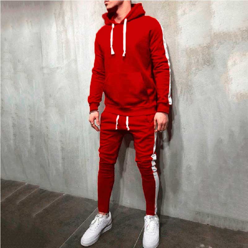 Men's Pullover Sporting Long Sleeve Tracksuit