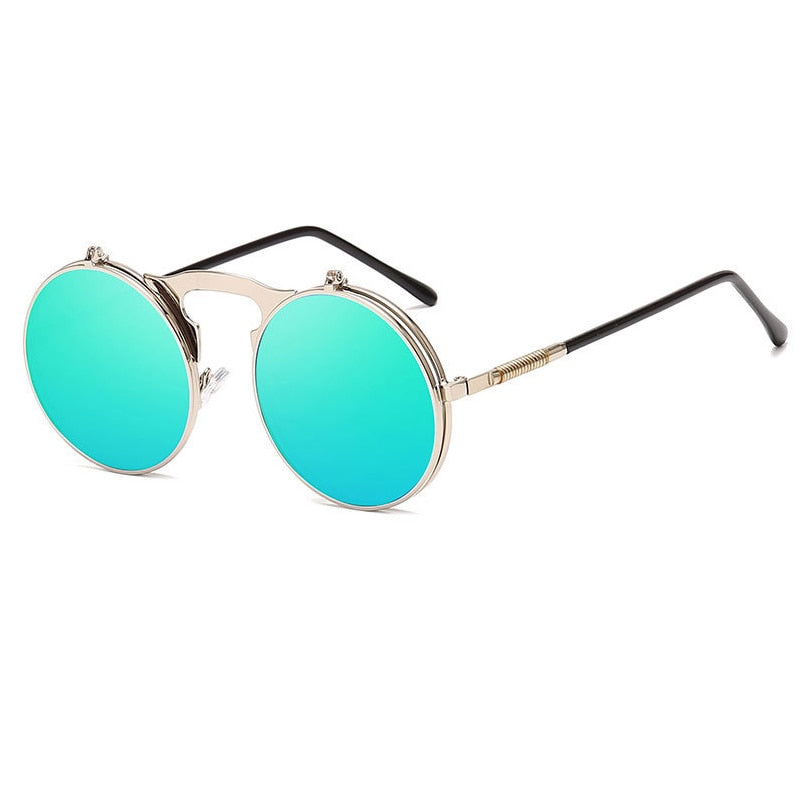 Unisex Fashion Flip Up Steampunk Sunglasses