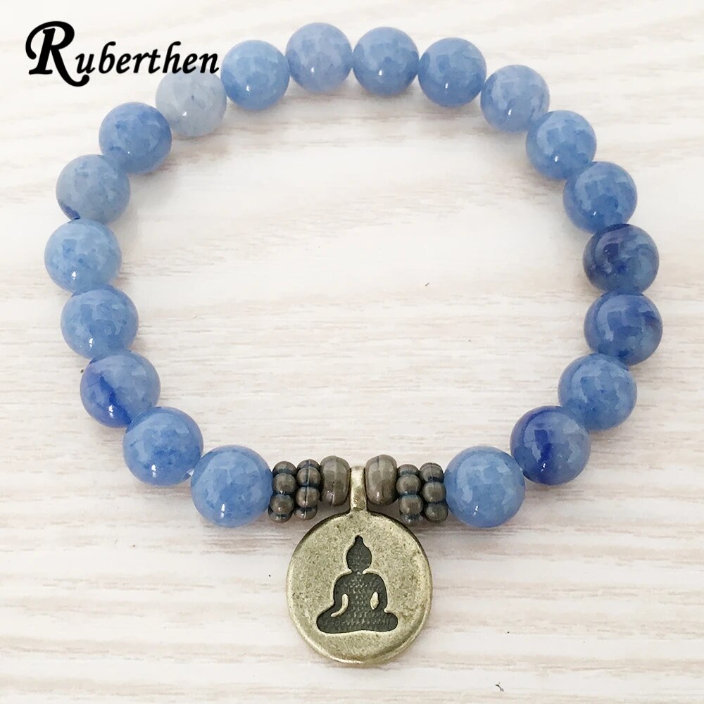 Ruberthen High Quality Handmade Bracelet Blue Aventurine Bracelet