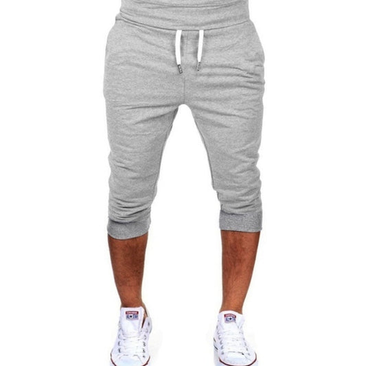 Men's Casual Slim Short Bodybuilding Sweatpants