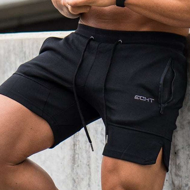 Mens DFKDZG Sporting Casual Shorts Cotton Bodybuilding Gym Shorts