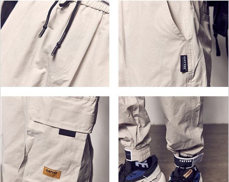 Men Pocket Cargo Pants Casual Jogger Fashion