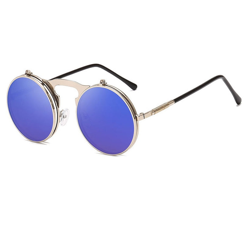 Unisex Fashion Flip Up Steampunk Sunglasses