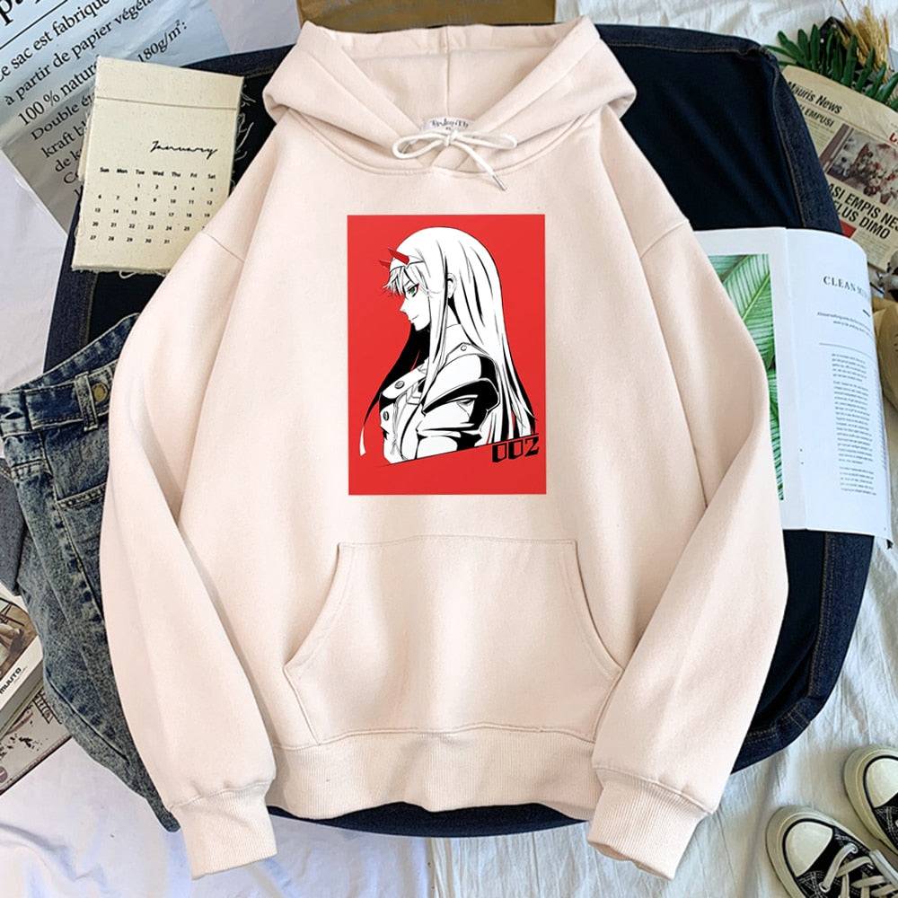 Female Cartoon Little Devil Girl Warm Hoodies