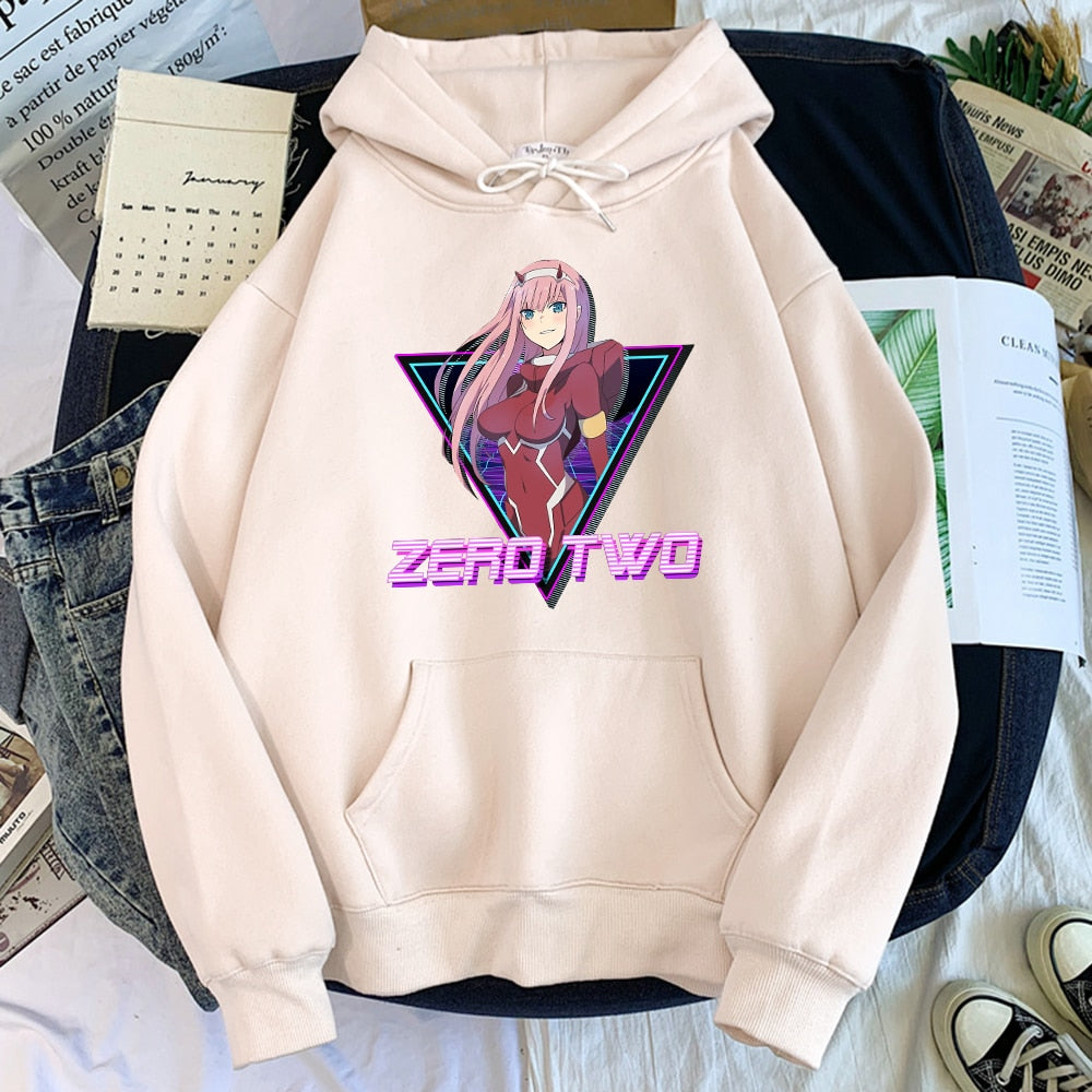 Female Cartoon Little Devil Girl Warm Hoodies