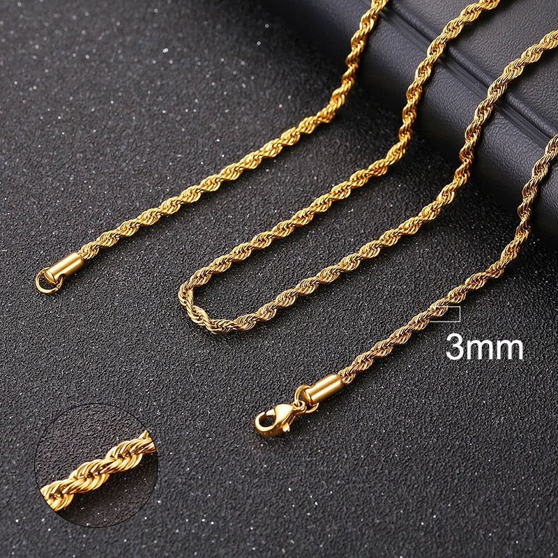 Vnox Cuban Chain Necklace for Men