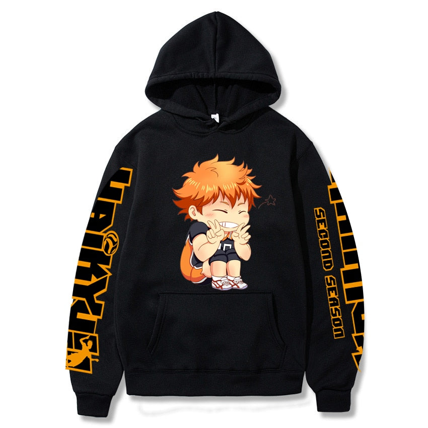 Mens Haikyuu No. 10 Hinata Shoyo Hoodies