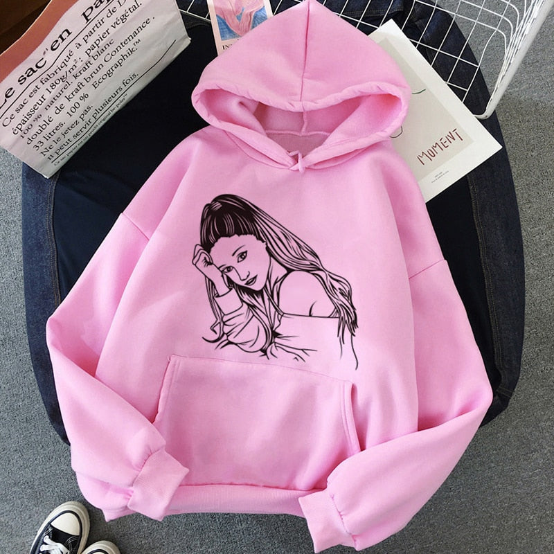 Women's Ariana Grande Thank You Next Harajuku Graphic Hoodie W