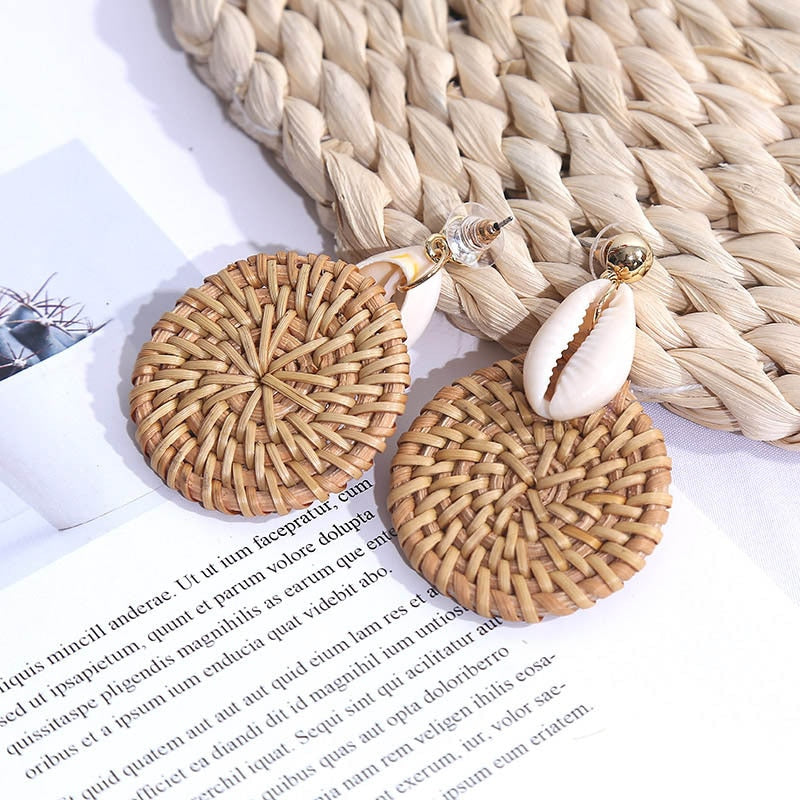 YAOLOGE Korean StyleHandmade Natural Earrings For Women