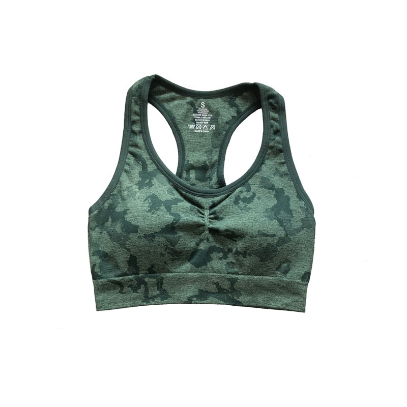 Women Adapt Camo Seamless Shorts