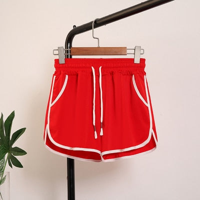 Women High Waist Shorts Patchwork Body Fitness