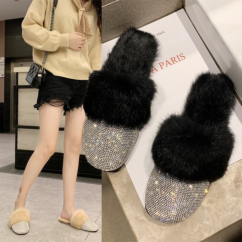 Big Size Slippers Female Ladies Designer Shoes