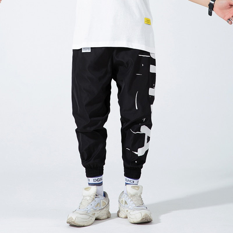 Hip Hop Joggers Men Letter Printing Mens Harem Pants