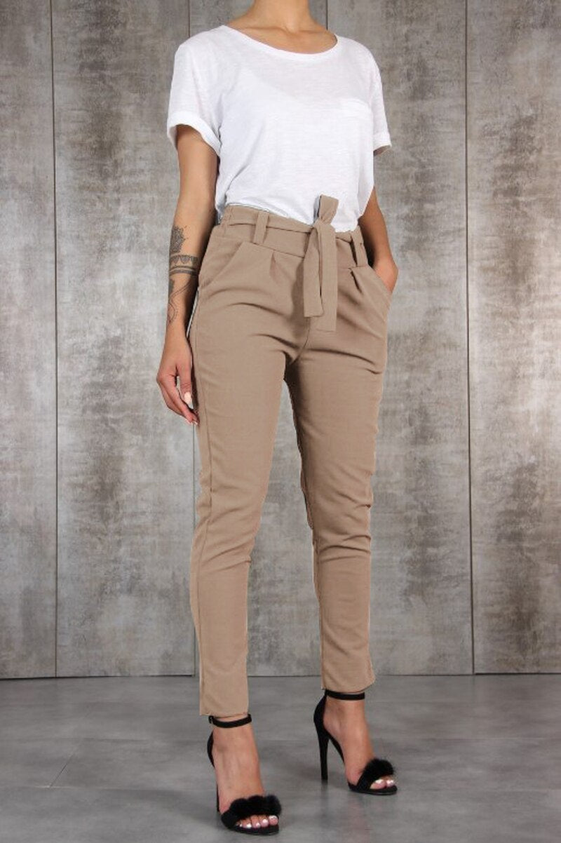 Womens Harajuku Slim Pencil Trousers