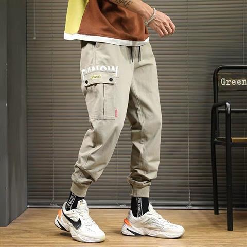 Men Pocket Cargo Pants Casual Jogger Fashion