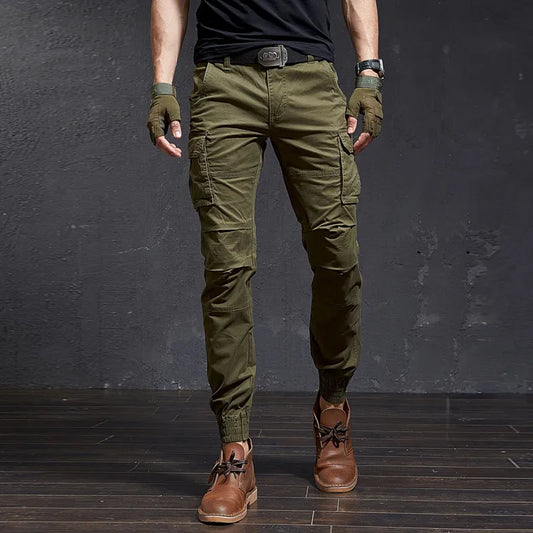 Mens Fashion High Quality Slim Military Camouflage Casual Tactical Cargo Pants