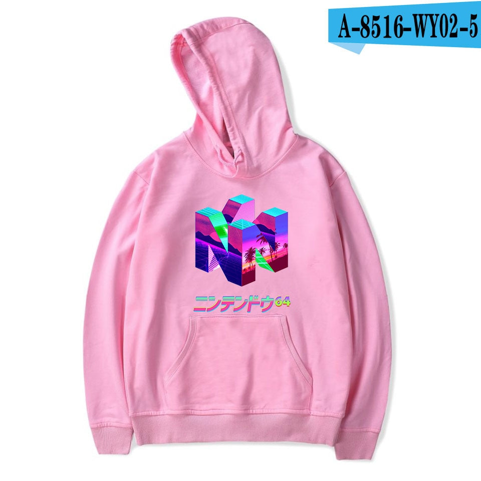 Men's Vaporwave Aesthetics Graphic Hoodie