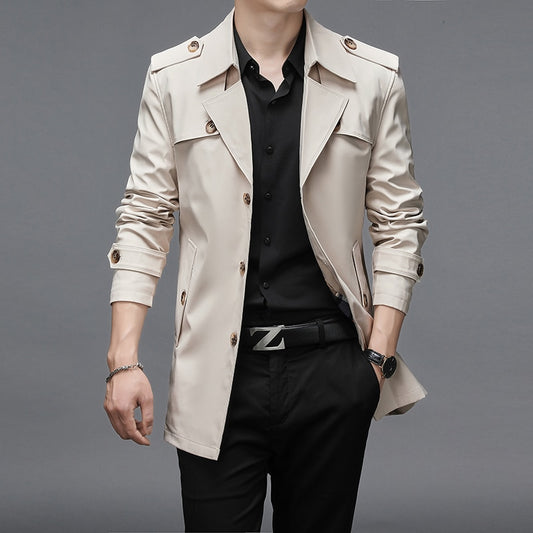 Men's Thoshine Autumn High Quality Trench Coat