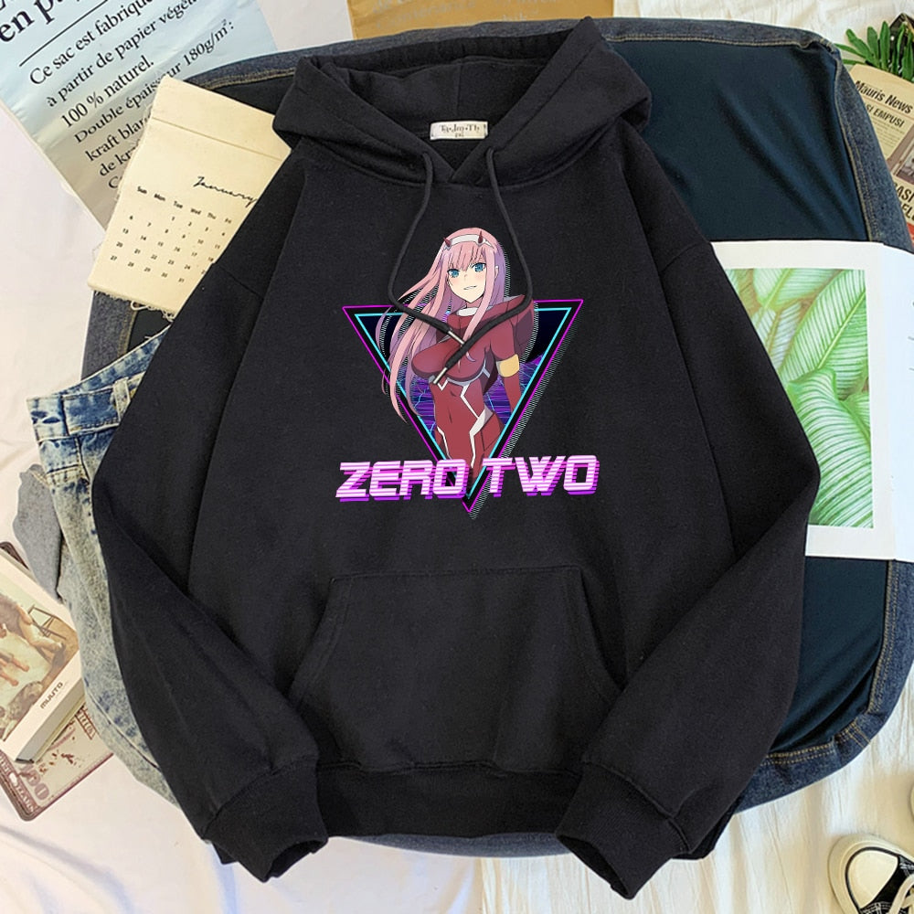 Female Cartoon Little Devil Girl Warm Hoodies