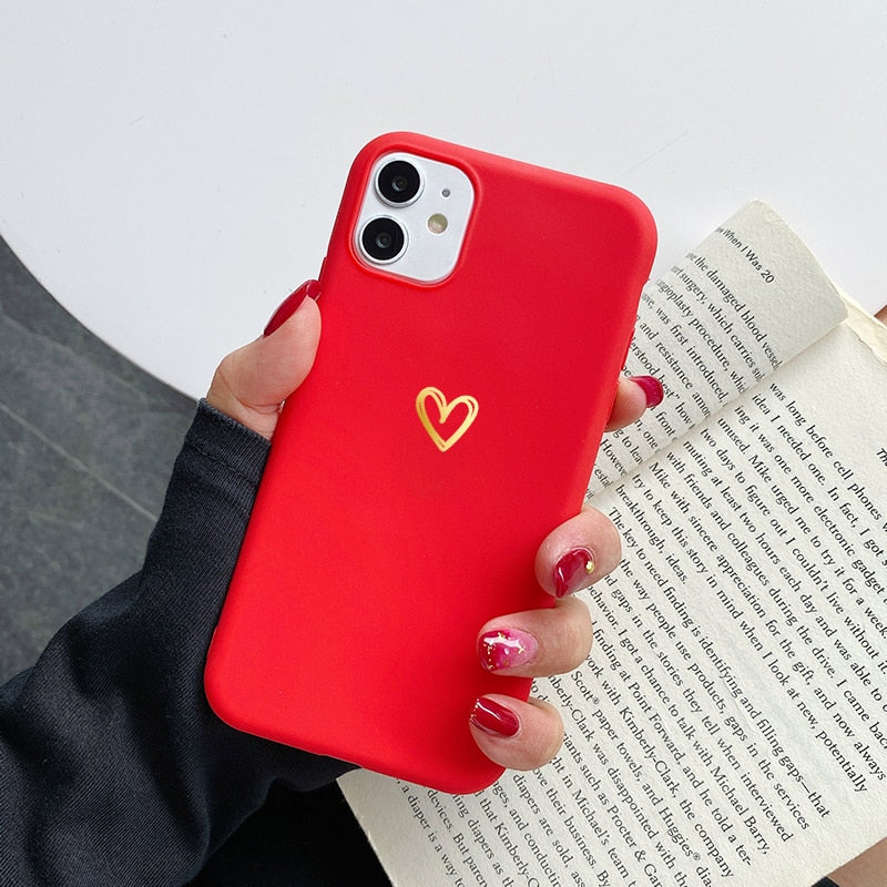 Love Heart Candy Cover Phone Case For Samsung Galaxy