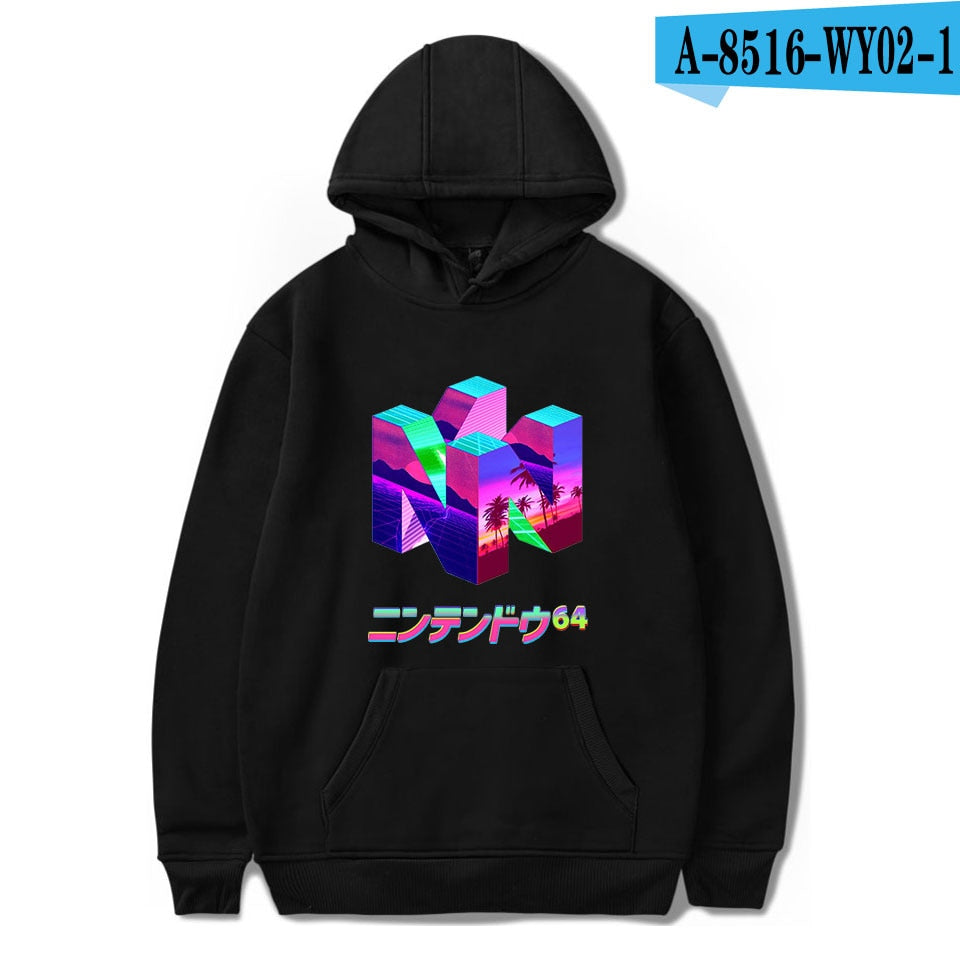 Men's Vaporwave Aesthetics Graphic Hoodie