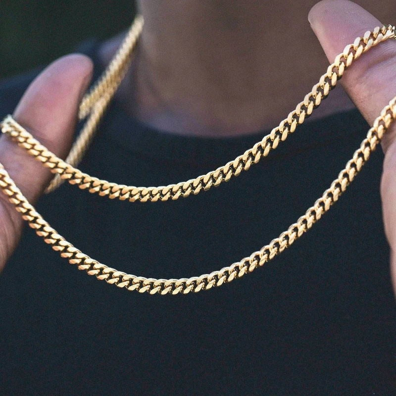 Vnox Cuban Chain Necklace for Men