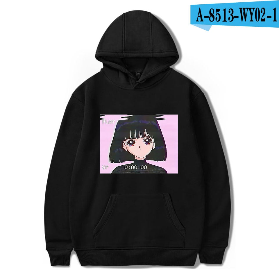 Men's Vaporwave Aesthetics Graphic Hoodie