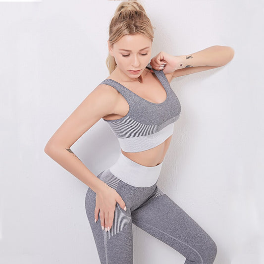 Gym Set Women Seamless Yoga Set Fitness Women Sport Set Workout Gym Clothing 2 Piece Sport Suit Women Sports Bras Leggings Women