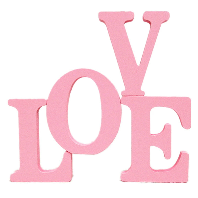 Creative English Letters Love Decoration Wedding Ceremony New Room Decorations Bedroom Counter Shop Window Decoration