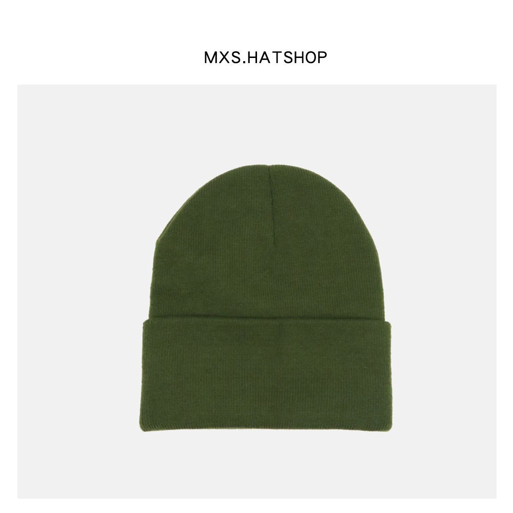 Unisex Hip-Hop MXS Curling Women's Distinctive Green Knitted Hat