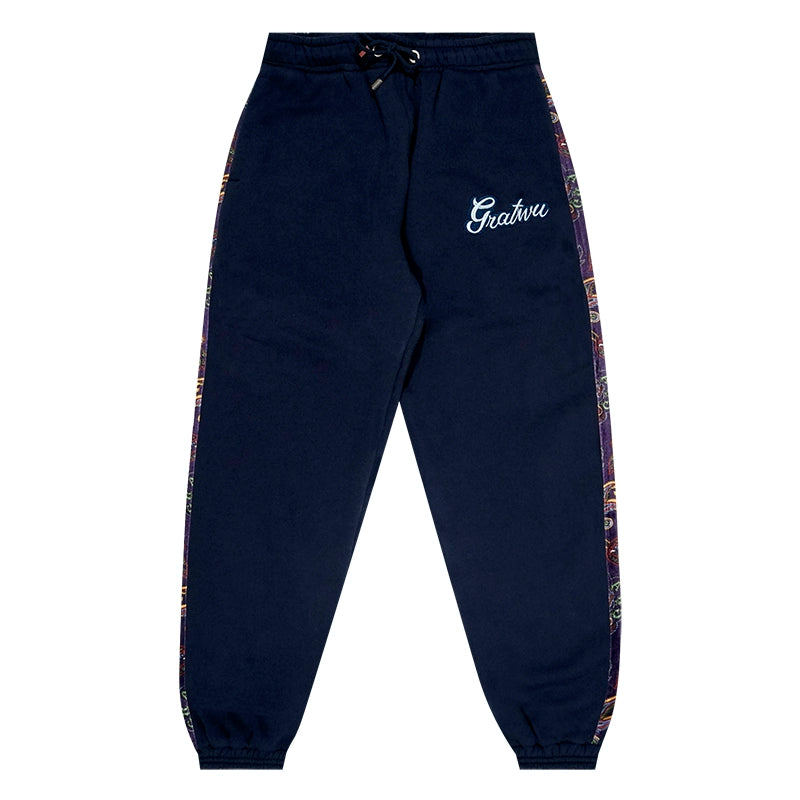 Mens Graf Original Brand Project Paisley Illustration Velvet Sweatpants