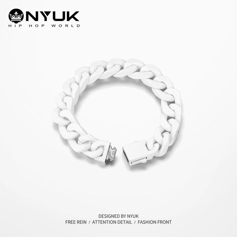 Unisex Nyuk Paint Hip Hop Multi-Color Optional Couple Bracelet