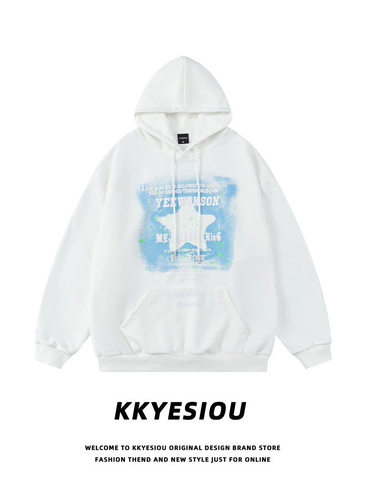 Unisex Kkyesiou  Retro College Style Sweatshirt