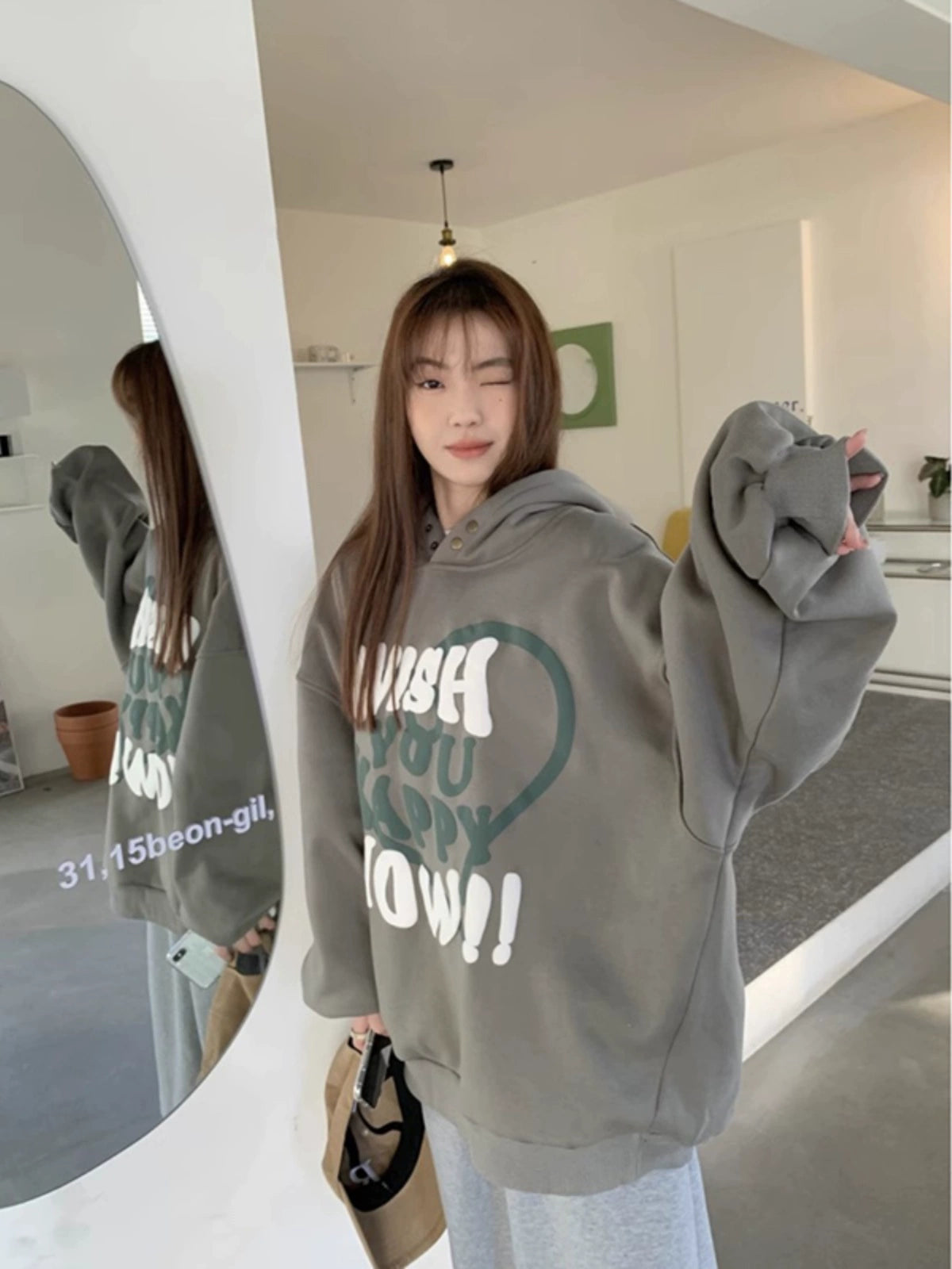 Womens Fashion Special-Interest Loose Temperament Younger Hoodie Sweater