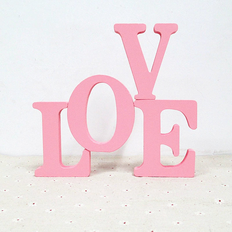 Creative English Letters Love Decoration Wedding Ceremony New Room Decorations Bedroom Counter Shop Window Decoration