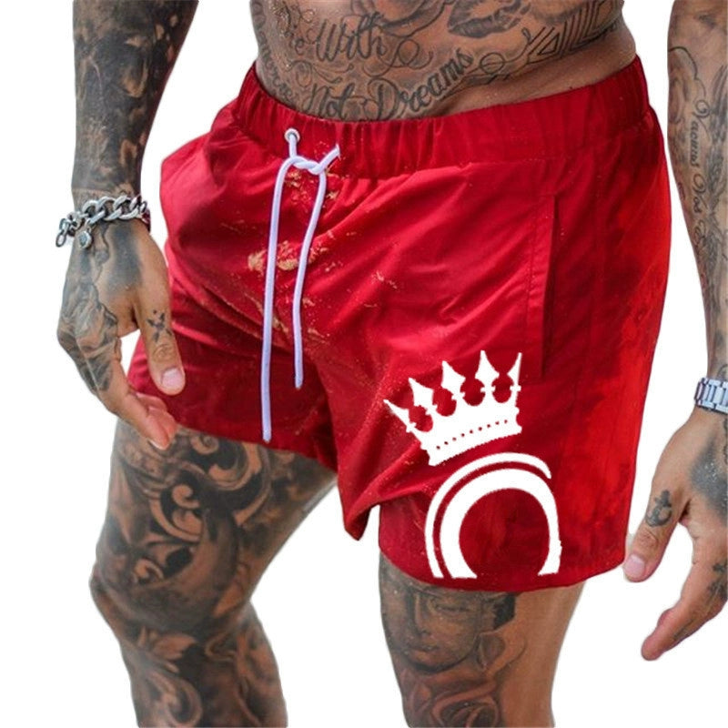 Mens Fashion Sports Loose Straight Shorts