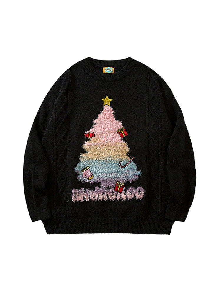 Unisex Wukong Available Christmas Theme Crew Neck Pullover Sweater